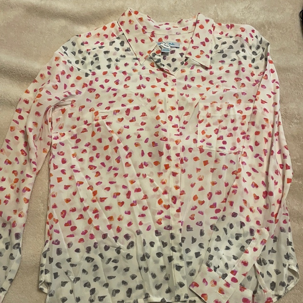 Charlie Jade size small silk button down